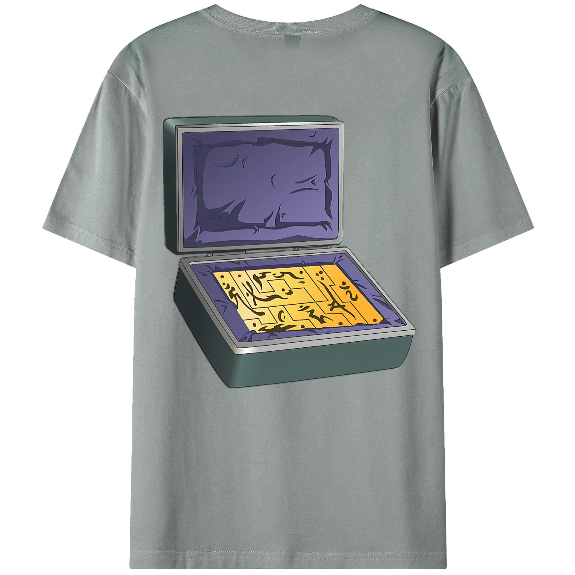 （画像用） 遊☆戯☆王 Yu-Gi-Oh! 綿100％ メンズ半袖Tシャツ（バックプリント） 通気性